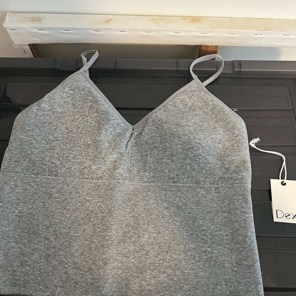 NWT Gray Spaghetti Strap Top